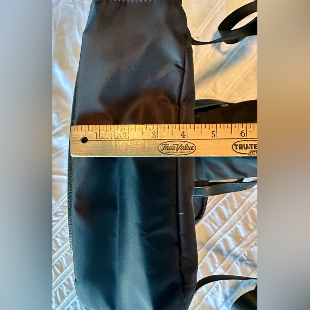 Tutilo New York Black Vegan Backpack Bag Purse School Diaper Bag. Pre-owned. - Picture 7 of 14